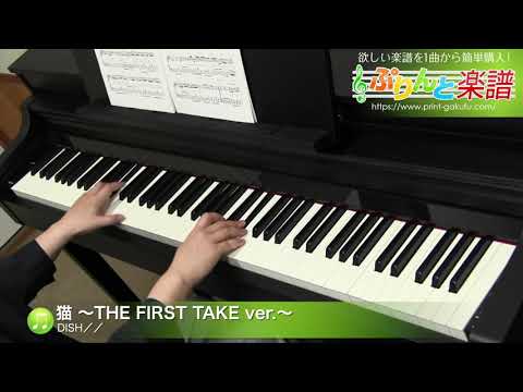 猫 ～THE FIRST TAKE ver.～ / DISH／／ : ピアノ(ソロ) / 中級