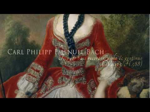 C. Ph. E. Bach - Trio for bass recorder, viola &amp; continuo in F (Wq.163/1; H. 588)