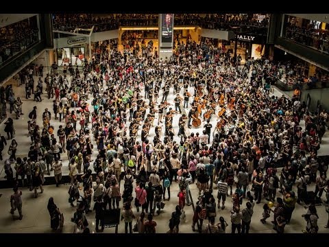 Hong Kong Festival Orchestra Flash Mob 2013: Beethoven&#039;s &quot;Ode to Joy&quot; 香港節慶管弦樂團2013快閃：貝多芬《快樂頌》