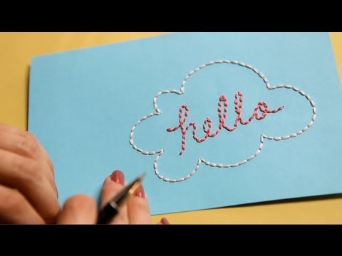 How to Embroider Paper | Kin Community