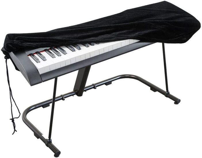 百貨店 送料無料 ピアノカバー 電子ピアノ ブラック ほこり対策 ダスト